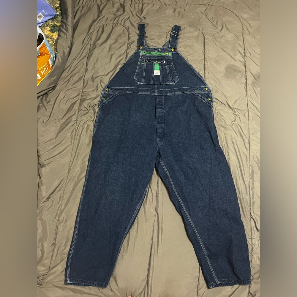 Vintage Liberty Bib Denim Overall Coveralls Carpenter Style Farmer 54x30